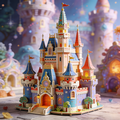 🏰✨ Fantasy Magic Castle Building Set – Create Your Own Enchanted Castle with Colorful Towers and Magical Details